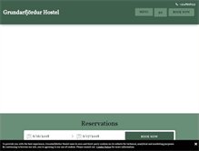 Tablet Screenshot of grundarfjordurhostel.com